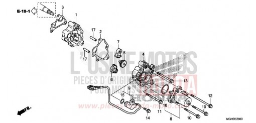 REDUCTION GEAR VFR1200XDC de 2012
